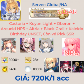 FGO NA QA2 - 3 supports & Arcueid NP5 1000SQ+