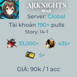 Arknights Global 2 - 190+ Pulls