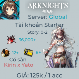 Arknights Global 4 - Kirin R Yato Starter 70+ Pulls