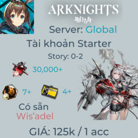 Arknights Global 7- Wis'adel Starter 55+ pulls