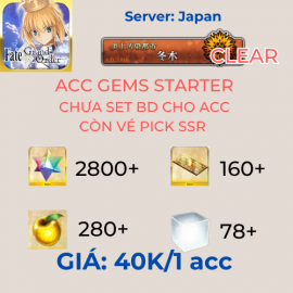 FGO JP 2 - Acc gem Starter 2800SQ+