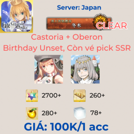 FGO JP 34 - Castoria & Oberon Starter 2700SQ+