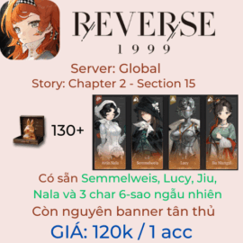 Reverse: 1999 - Global 6 - Lucy, Jiu, Nala, Semmelweis kèm 3 char 6 sao ngẫu nhiên - 130+ Unilogs