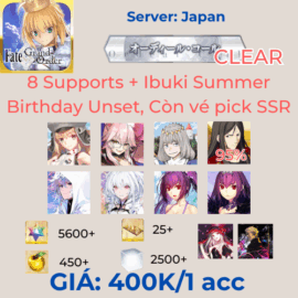 FGO JP 21 - 8 supports 5600SQ+