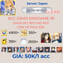 FGO JP 1 - Acc Gem Endgame 4900sq+