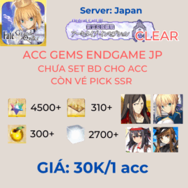 FGO JP 30 - Acc Gem Endgame 4500SQ+