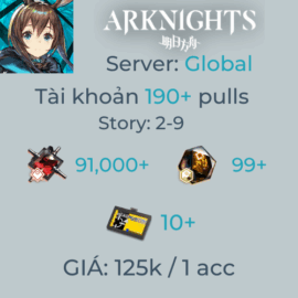 Arknights Global 2 - Starter 190+ Pulls