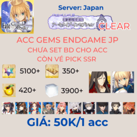 FGO JP 1 - Acc Gem Endgame 5100sq+