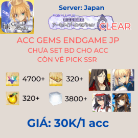 FGO JP 30 - Acc Gem Endgame 4700SQ+