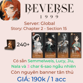Reverse: 1999 Global 7 - Lucy, Jiu, Nala, Semmelweis kèm 3 char 6 sao ngẫu nhiên – 240+ Unilogs