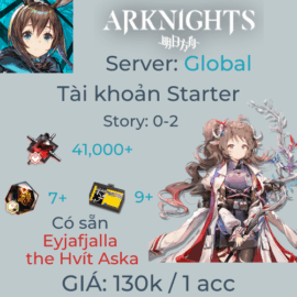Arknights Global 6 - Eyjafjalla the Hvít Aska Starter & 65+ Pulls