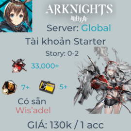Arknights Global 7 - Wis'adel Starter 60+ pulls