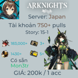 Arknights Japan 4 - Mon3tr 750+ Pulls