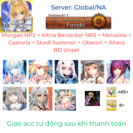 [#MOG478] [NA] [Starter] Morgan NP2 + Altria Berserker NP2 + Melusine + Castoria + Skadi Summer + Oberon + Altera