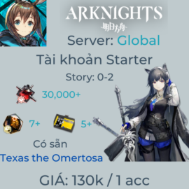 Arknights Global 3 - Texas the Omertosa Starter 65+ Pulls