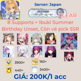 FGO JP 3 - 8 Supports 3900SQ+