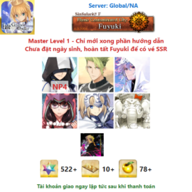 [#ART67] [NA] [Starter] Arthur Pendragon (Prototype) NP4, Achilles, Merlin, Osakabehime, Jeanne d'Arc, Jinako Carigiri