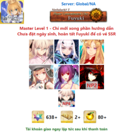 [#OKT87] [NA] [Starter] Okita Souji, Mélusine, Europa, Castoria, S.Skadi, Demon King Nobunaga NP2
