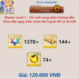 Tài khoản reroll sẵn 1370SQ và 144 vé