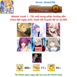 [#GIL154] [NA] [Starter] Gilgamesh, Merlin, Koyan Light, S.Skadi, Okita Souji (Alter) NP2, Oberon