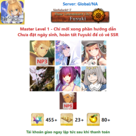 [#GIL159] [NA] [Starter] Gilgamesh NP3, Merlin, Castoria, Xiang Yu, S.Skadi, Oberon