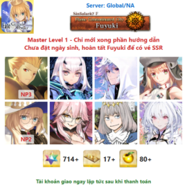 [#GIL166] [NA] [Starter] Gilgamesh NP3, Mélusine, Merlin, Castoria, Aesc the Rain Witch NP2, Koyan Light, Oberon, Lady Avalon