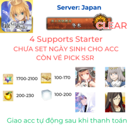 [#677] [JP] [Starter] 4 Supports Starter và hơn 1700 SQ