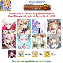 [#CAS302] [NA] [Starter] Karna, Bradamante, Merlin, Castoria, Koyan Light, Tiamat NP5, Jinako Carigiri, Oberon