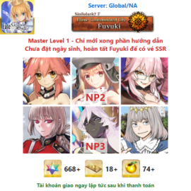 [#CAS350] [NA] [Starter] Tamamo-no-Mae, Castoria NP2, Koyan Light, Florence Nightingale, Arjuna (Alter) NP3, Oberon