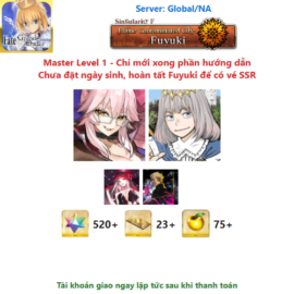 [#KO29] [NA] [Starter] Tài khoản reroll có KoyanLight và Oberon, hơn 520SQ