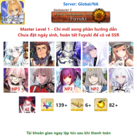 [#MOG518] [NA] [Starter] Orion, Napoleon, Minamoto-no-Tametomo, Merlin, Castoria, Koyan Light NP3, Florence Nightingale, S.Skadi NP2, Oberon NP2, Lady Avalon