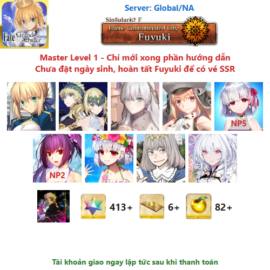 [#SSR567] [NA] [Starter] Altria Pendragon, Dioscuri, Anastasia, Castoria, Kama NP5, S.Skadi NP2, Taira, Oberon, Lady Avalon