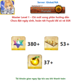[#RR3797] [NA] [Starter] Tài khoản FGO NA Reroll 380+ SQ