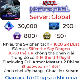 [#582] [Global] [Starter] Tài khoản 30k gems Yu-Gi-Oh! Master Duel