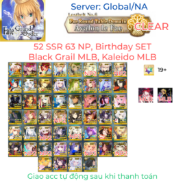 [#1420] [NA] [Endgame] 52 SSR 63 NP, Black Grail MLB, Kaleido MLB, Birthday set